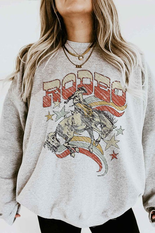 WESTERN RODEO COUNTRY GRAPHIC SWEATSHIRT