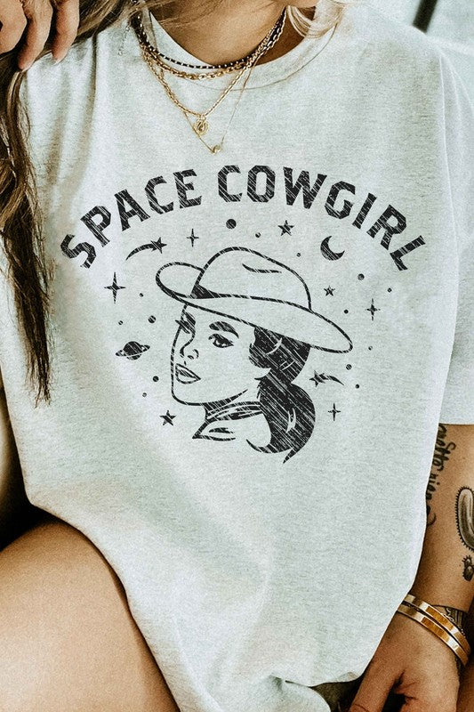 Space Cowgirl Western Country Graphic Tee