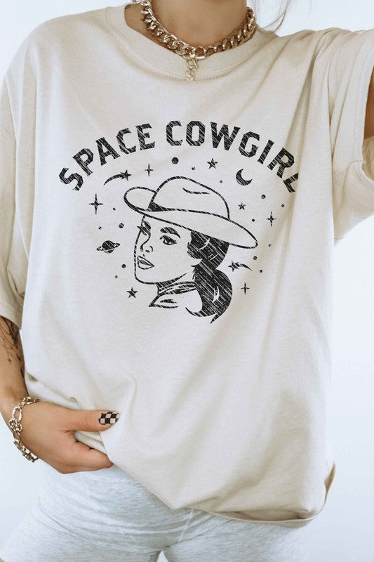 Space Cowgirl Western Country Graphic Tee