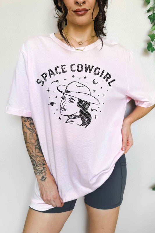 Space Cowgirl Western Country Oversized Tee